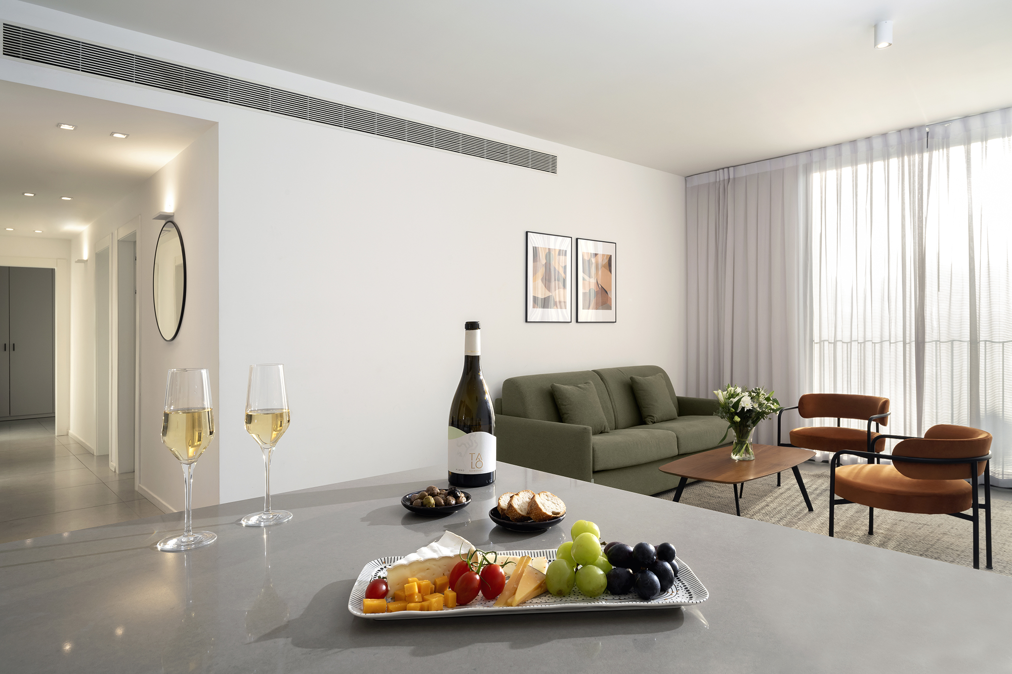 Three Bedroom apartment - Living Area and Kitchen